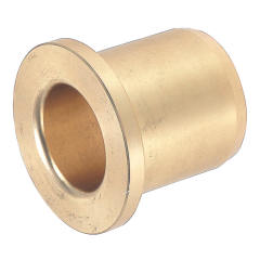 plain bearing bushes with flange / bronze