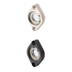 Bearings with Housings [Economy Model] - Cast, Space Saving, Single Bearings
