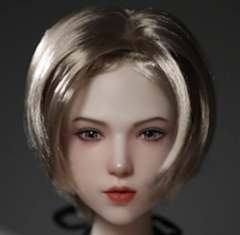 blonde short hair