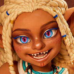 Kaela Blue eyes