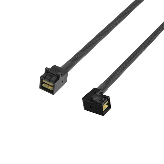 MINISAS SFF8643 to MINISAS SFF8643 Right 90°Angle
