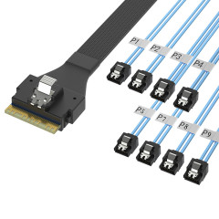 SlimSAS SFF8654 8i para 8*SATA