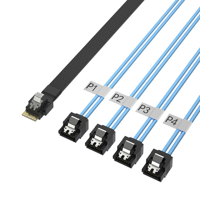 SlimSAS SFF8654 4i ĐẾN 4SATA 7PIN