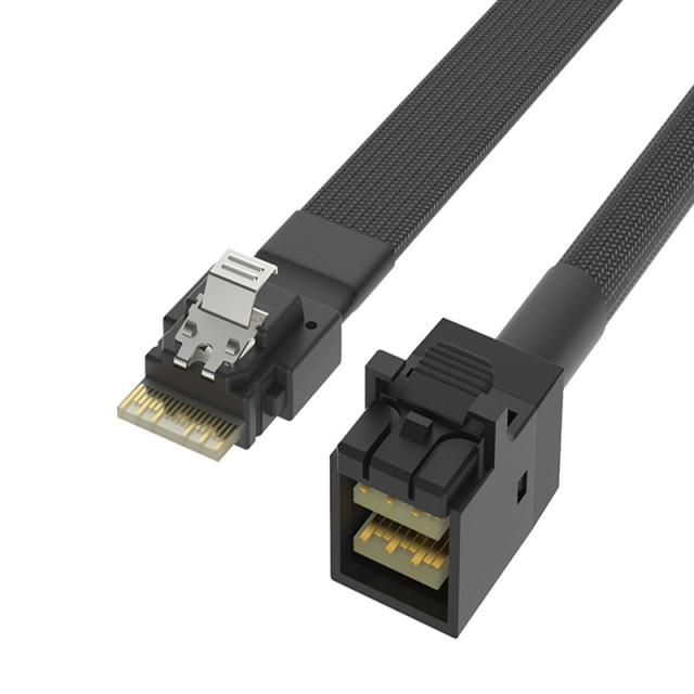 Slim SAS SFF-8654 4i to HD Mini SAS 4i SFF-8643 Cable