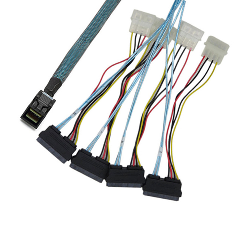 MINISAS SFF8643 TO 4*SAS SFF8482