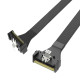 SlimSAS SFF8654 TO SlimSAS SFF8654 Right Angle Cable
