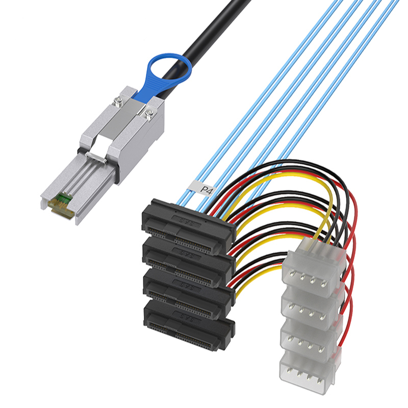 Cáp MINI SAS SFF8088 ĐẾN 4*SAS SFF8482