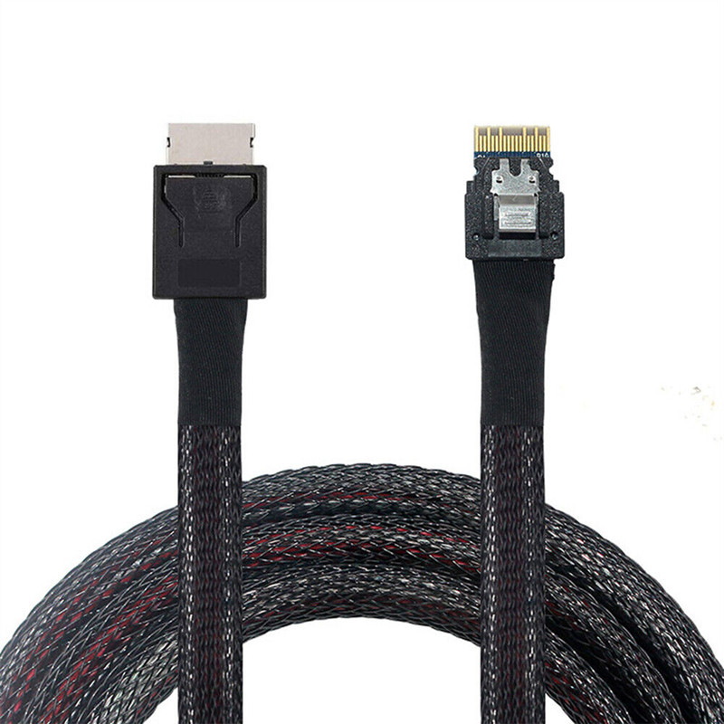 Oculink SFF8611 to Slim SAS SFF8654 Cable