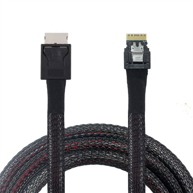 Oculink SFF8611 to Slim SAS SFF8654 Cable