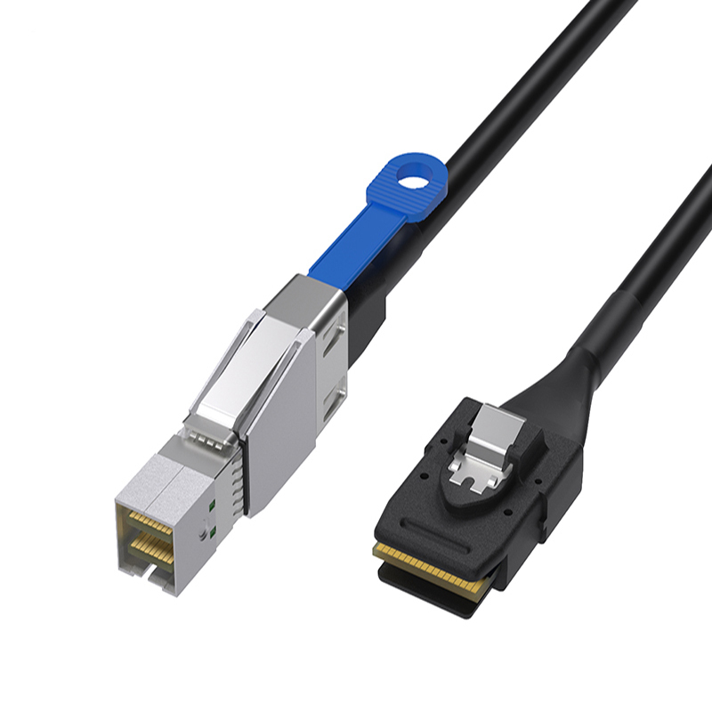 External HD Mini SAS SFF-8644 to Internal Mini SAS SFF-8087 Cable