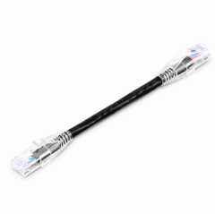 6in (0.15m) Cat6 24AWG Snagless Unshielded (U/UTP) PVC CM Ethernet Network Patch Cable, Black