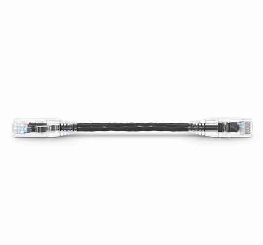 6in (0.15m) Cat6 24AWG Snagless Unshielded (U/UTP) PVC CM Ethernet Network Patch Cable, Black