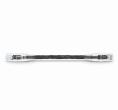 6in (0.15m) Cat6 24AWG Snagless Unshielded (U/UTP) PVC CM Ethernet Network Patch Cable, Black