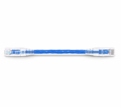 6in (0.15m) Cat5e Snagless Unshielded (U/UTP) PVC CM Ethernet Patch Cable, Blue