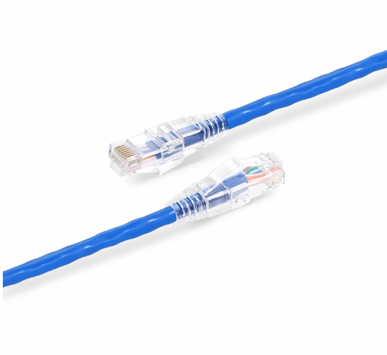 6in (0.15m) Cat5e Snagless Unshielded (U/UTP) PVC CM Ethernet Patch Cable, Blue