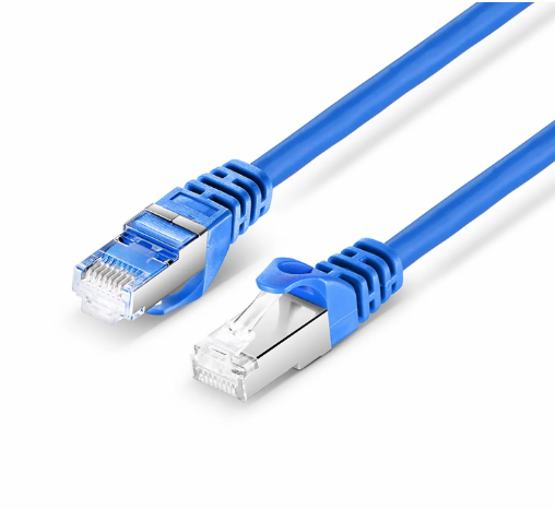 Cat6 26AWG Snagless Shielded (S/FTP) PVC CM 6in (0.15m)  Ethernet Network Patch Cable, Blue