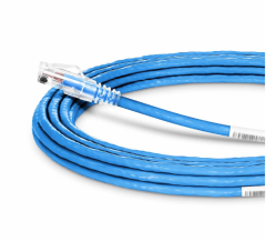 Cat6a 23AWG Snagless Unshielded (U/UTP) PVC CMP 35ft (10.7m) Ethernet Network Patch Cable, Blue
