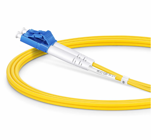 OS2 Single Mode,1m (3ft) Fiber Patch Cable,  LC UPC Duplex to LC UPC Duplex, Riser (OFNR), 2.0mm, Tight-Buffered, Yellow