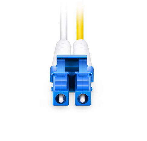 OS2 Single Mode,1m (3ft) Fiber Patch Cable,  LC UPC Duplex to LC UPC Duplex, Riser (OFNR), 2.0mm, Tight-Buffered, Yellow