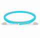 OM3 Multimode,1m (3ft) Fiber Patch Cable, LC UPC Duplex to LC UPC Duplex, Riser (OFNR), 2.0mm, Tight-Buffered, Aqua