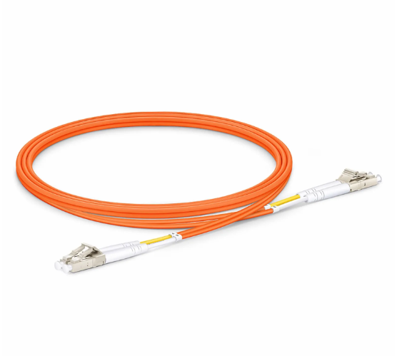 OM1 Multimode,1m (3ft) Fiber Patch Cable, G.651, LC UPC Duplex to LC UPC Duplex, Riser (OFNR), 2.0mm, Tight-Buffered, Orange