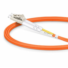 OM1 Multimode,1m (3ft) Fiber Patch Cable, G.651, LC UPC Duplex to LC UPC Duplex, Riser (OFNR), 2.0mm, Tight-Buffered, Orange