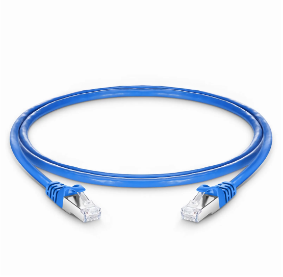 Cat7 Snagless Shielded (S/FTP) PVC CM 3ft (0.9m) Ethernet Network Patch Cable, Blue