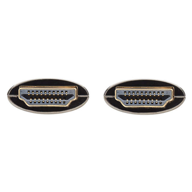 8K HDMI Plenum-Rated Fiber Active Optical Cable (AOC) - 8K UHD @ 60 Hz, HDR, M/M, Black, 15 m (49 ft.)