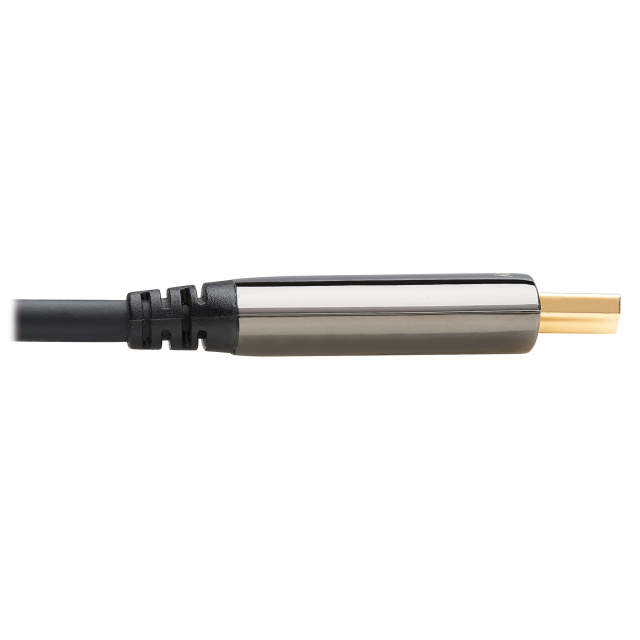 8K HDMI Plenum-Rated Fiber Active Optical Cable (AOC) - 8K UHD @ 60 Hz, HDR, M/M, Black, 15 m (49 ft.)