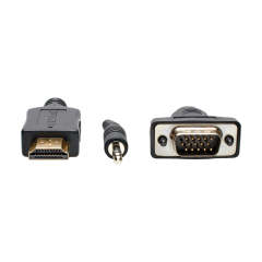 Tripp Lite series HDMI to VGA + Audio Active Adapter Cable (HDMI to Low-Profile HD15 + 3.5 mm M/M), 3 ft. (0.9 m), TAA