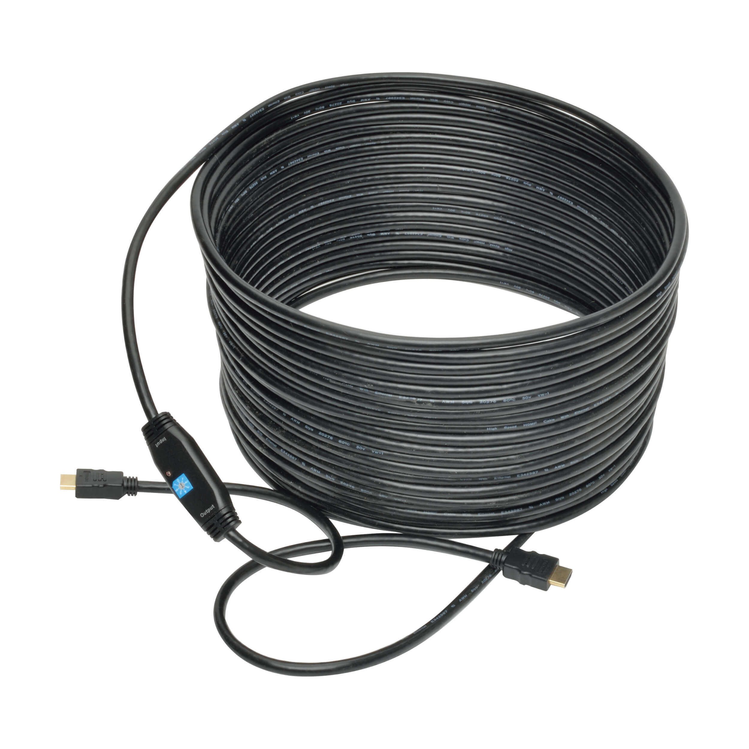 Active High-Speed HDMI Cable with Built-In Signal Booster (M/M), Black, 50 ft. (15 m)