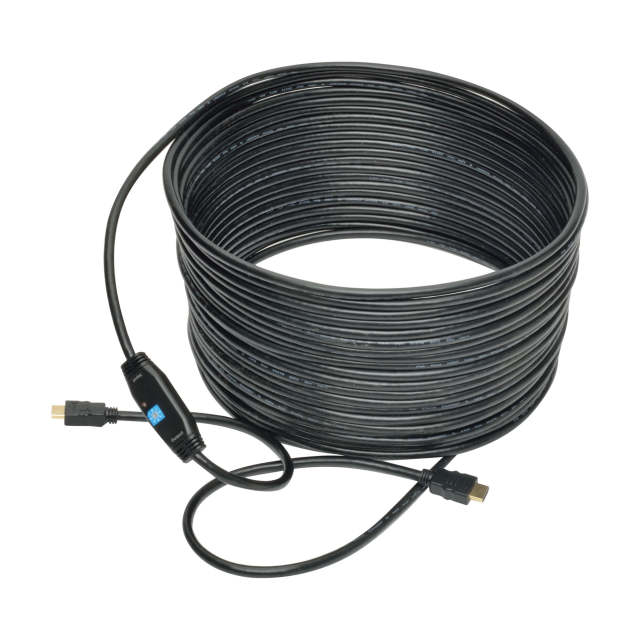 Active High-Speed HDMI Cable with Built-In Signal Booster (M/M), Black, 50 ft. (15 m)