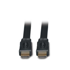 High-Speed HDMI Flat Cable, Digital Video with Audio, UHD 4K (M/M), Black, 10 ft. (3.05 m)