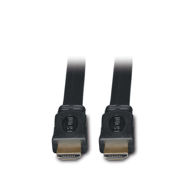 High-Speed HDMI Flat Cable, Digital Video with Audio, UHD 4K (M/M), Black, 10 ft. (3.05 m)