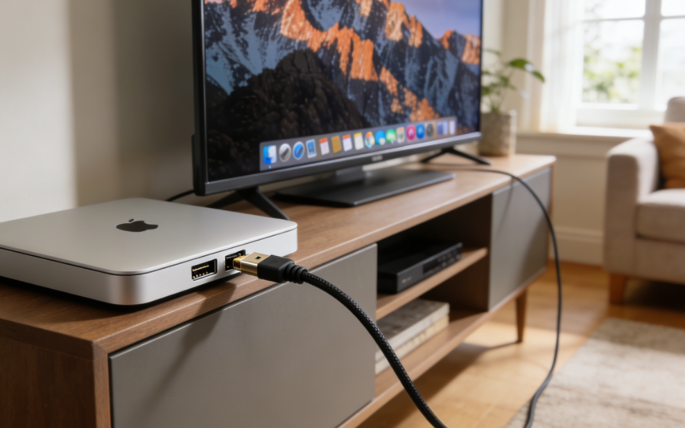 Complete steps to connect your Mac to a TV via HDMI