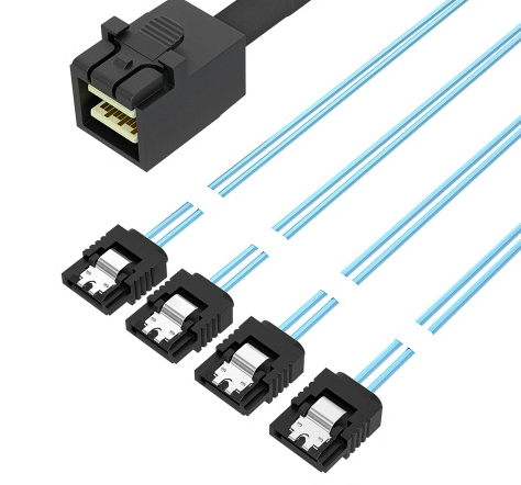 MiniSAS HD to 4x SATA Cable &ndash; Unlock Four Drives with a Single Port