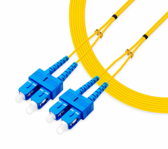 SC UPC to SC UPC Duplex Single Mode PVC 2.0mm -2m(6ft)
