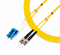LC UPC to ST UPC Duplex Single Mode PVC 2.0mm-2m(6ft)