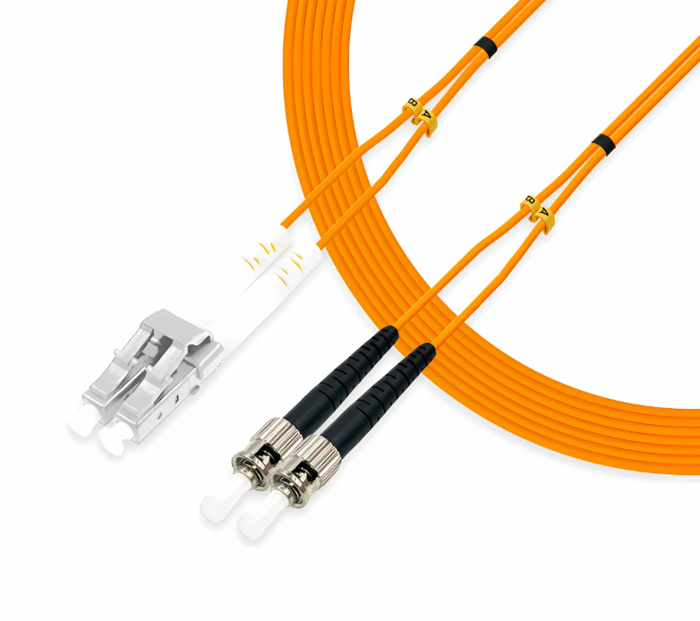 LC APC to ST UPC Duplex OM1 Multimode PVC 2.0mm-2m(6ft)