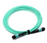 MPO Female To MPO Female OM3 3.0mm LSZH 12 Fibers MPO Patch