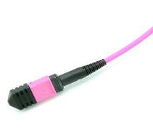 MPO Female To MPO Female OM4 3.0mm LSZH 12 Fibers MPO Patch Cord