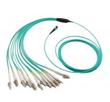 8F MPO OM3 Fiber Optic MPO-LC 2.0mm Straight harness Cables