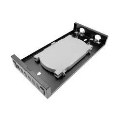 1U 19″6 Ports Empty Fixed Rack Mount Fiber Patch Panel