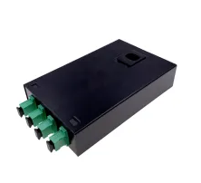 1U 19″ 4 Ports Full Loaded Fixed Rack Mount Fiber Patch Panel With 4pcs SX SC/APC Adapters and 4pcs SX SC/APC G657A1 LSZH Pigtails 1m