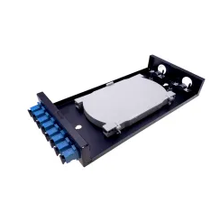 1U 19″ 8 Ports Full Loaded Fixed Rack Mount Fiber Patch Panel With 8pcs SX SC/UPC Adapters And 8pcs SX SC/UPC G657A1 LSZH Pigtails 1m