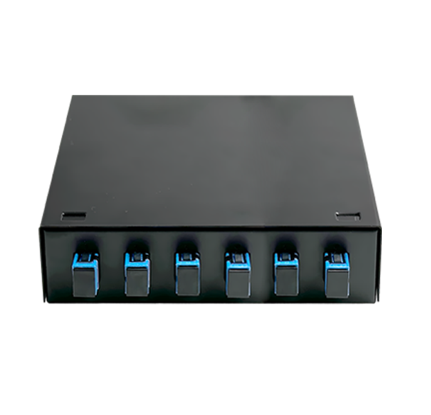 1U 19″ 6 Ports Full Loaded Fixed Rack Mount Fiber Patch Panel With 6pcs SX SC/UPC Adapters And 6pcs SX SC/UPC G657A1 LSZH Pigtails 1m