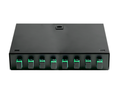1U 19″ 8 Ports Full Loaded Fixed Rack Mount Fiber Patch Panel With 8pcs SX SC/APC Adapters And 8pcs SX SC/APC G657A1 LSZH Pigtails 1m