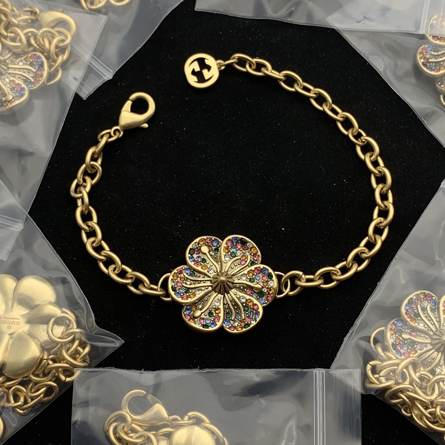 Gucci Rose Gold Vintage-Inspired Bracelet 230