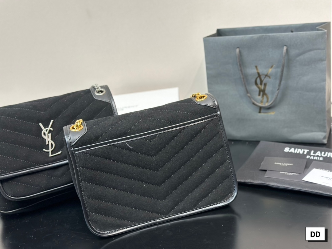 YSL Silver Logo-Accented Bag 148