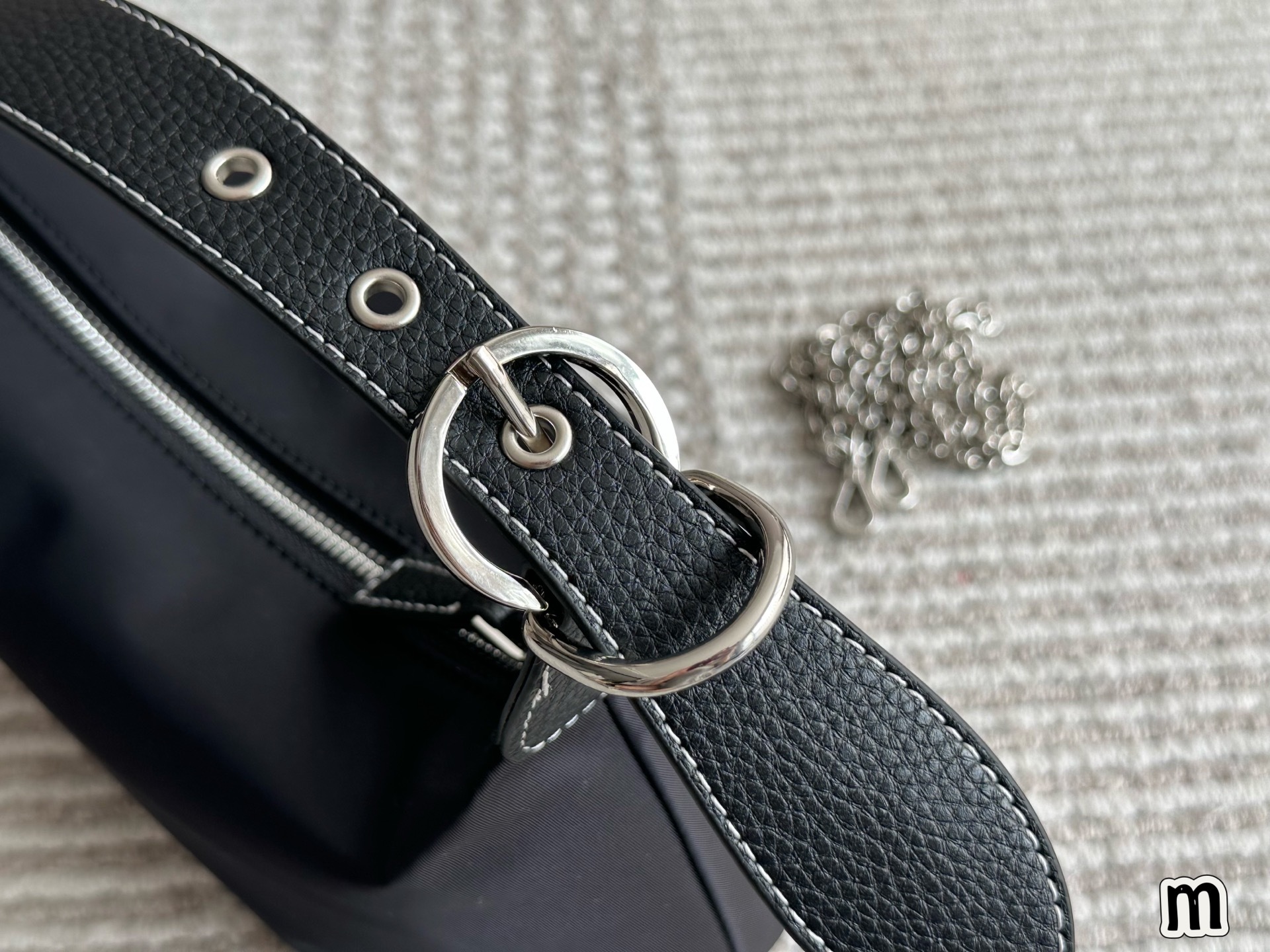 Prada Silver Vintage-Inspired Bag 046
